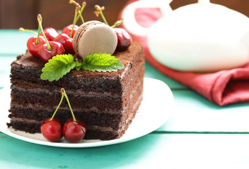 Delicious Black Forest Strawberry Cake Stock Photo 05