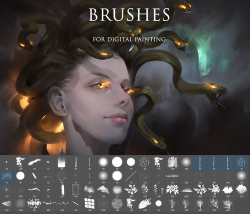 photoshop brush set digital painting