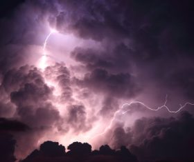 Ever changing lightning in the cumulonimbus cloud Stock Photo 04