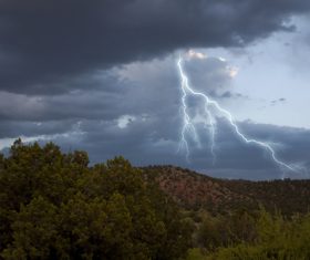 Ever changing lightning in the cumulonimbus cloud Stock Photo 08