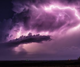 Ever changing lightning in the cumulonimbus cloud Stock Photo 12