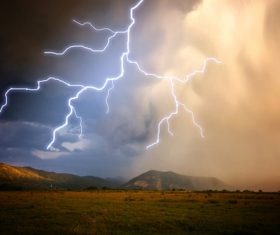 Ever changing lightning in the cumulonimbus cloud Stock Photo 14