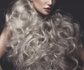 Fashion glamour girl with avant garde hairstyle Stock Photo 06