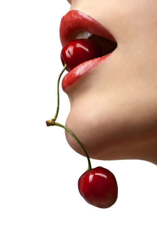 Female lips closeup Stock Photo 04