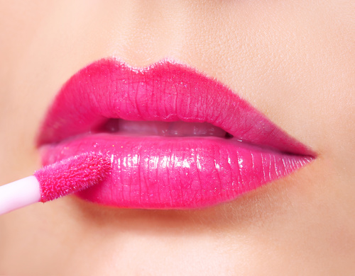 Female lips closeup Stock Photo 06