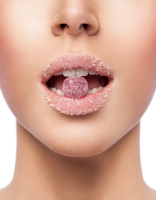 Female lips closeup Stock Photo 09