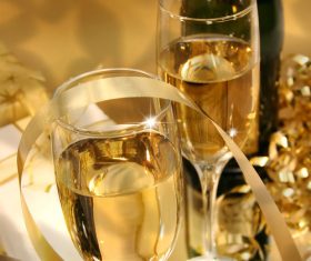 Festive wedding champagne Stock Photo