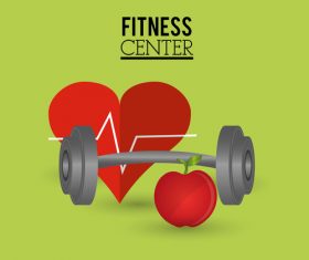 Fitness center sign design vectors 03