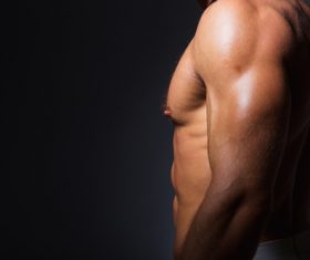 Fitness male abdominal muscles Stock Photo 07