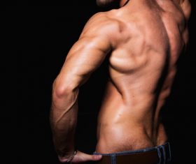 Fitness male abdominal muscles Stock Photo 11