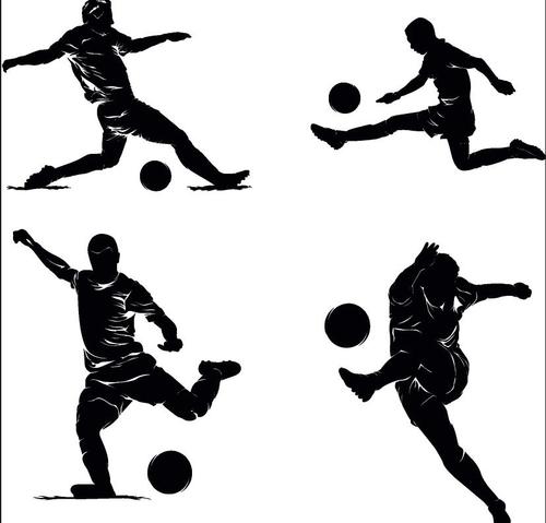 Football silhouette vector design 01
