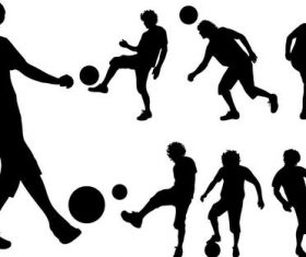 Football silhouette vector design 03