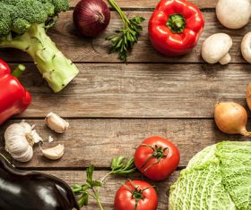 Fresh vegetables on the table Stock Photo 01