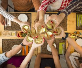 Friends having a toast Stock Photo 03