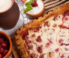 Fruit pie dessert Stock Photo