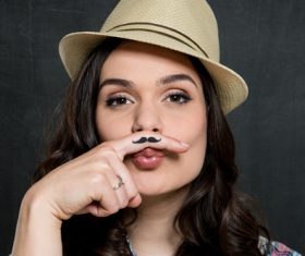 Funny woman Stock Photo