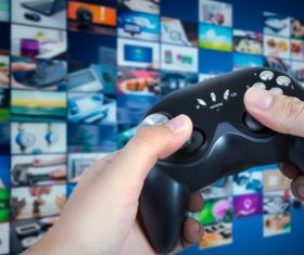 Game handle close up Stock Photo 02