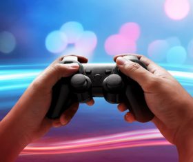 Game handle close up Stock Photo 04