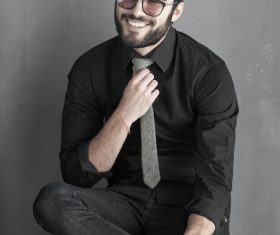 Glamour male smile Stock Photo 04