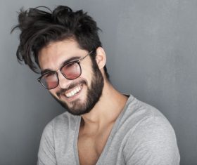 Glamour male smile Stock Photo 07