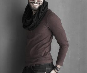 Glamour male smile Stock Photo 08