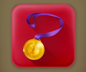 Golden Medal vector 02