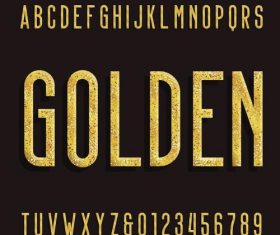 Golden number with alphabet vectors
