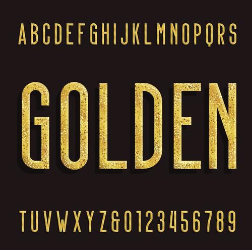 Golden number with alphabet vectors