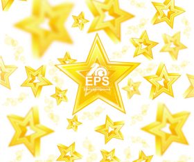 Golden stars shiny background vector 03