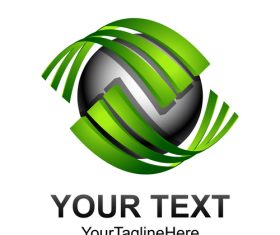 Green company logo design vector