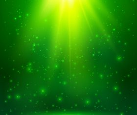 Green leaf with halation background vector 01 free download