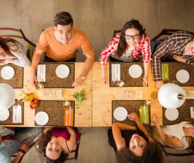 Happy friends party Stock Photo 02