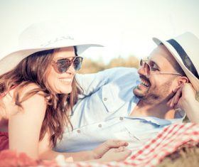 Happy middle aged couple outing Stock Photo