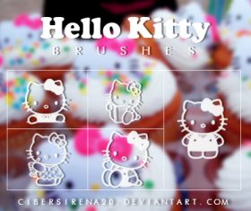 Hello Kitty Photoshop Brushes