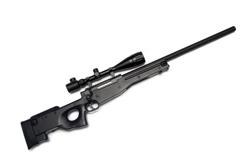 High precision sniper rifle Stock Photo