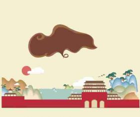 Illustration landscape vector