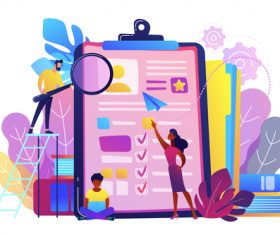 Internet technologies flat template vector material 04