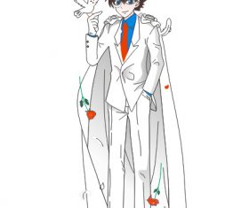 Kidd cartoon character vector