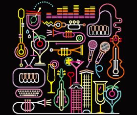 Linear painting vector 04