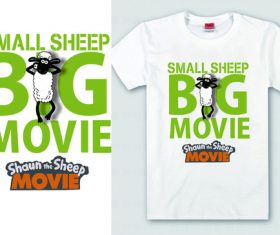 Little sheep shawn vector