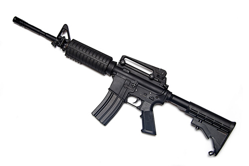 M16 automatic rifle Stock Photo