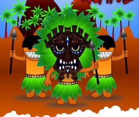 Maori illustration vector