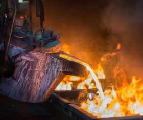 Metallurgical blast furnace Stock Photo 01