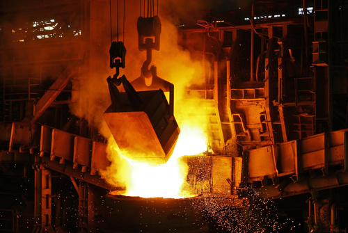 Metallurgical blast furnace Stock Photo 02