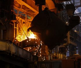 Metallurgical blast furnace Stock Photo 03