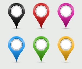 Navigation maps positioning icons vector set 03