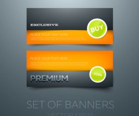 Orange gift vouchers template vector 01