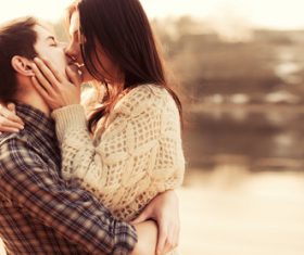 Passionate happy couple Stock Photo