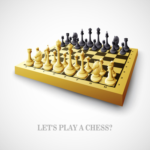 Play chess vector background 02