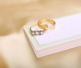 Pretty wedding ring Stock Photo